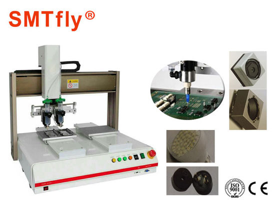 China Máquina doble del dispensador de la goma de la soldadura de SMT del trabajo de la tabla, sistemas de distribución del pegamento SMTfly-322 proveedor