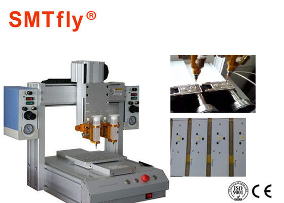 China Área de trabajo de la máquina los 300/300/100MM del dispensador del pegamento de SMT de la eficacia alta SMTfly-300M proveedor